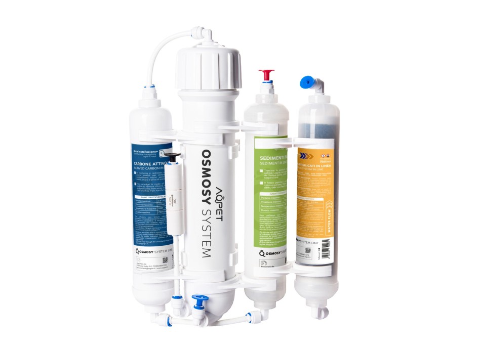 Aqpet Osmosy4 Line - impianto ad osmosi in linea 4 stadi NUOVA VERSIONE
