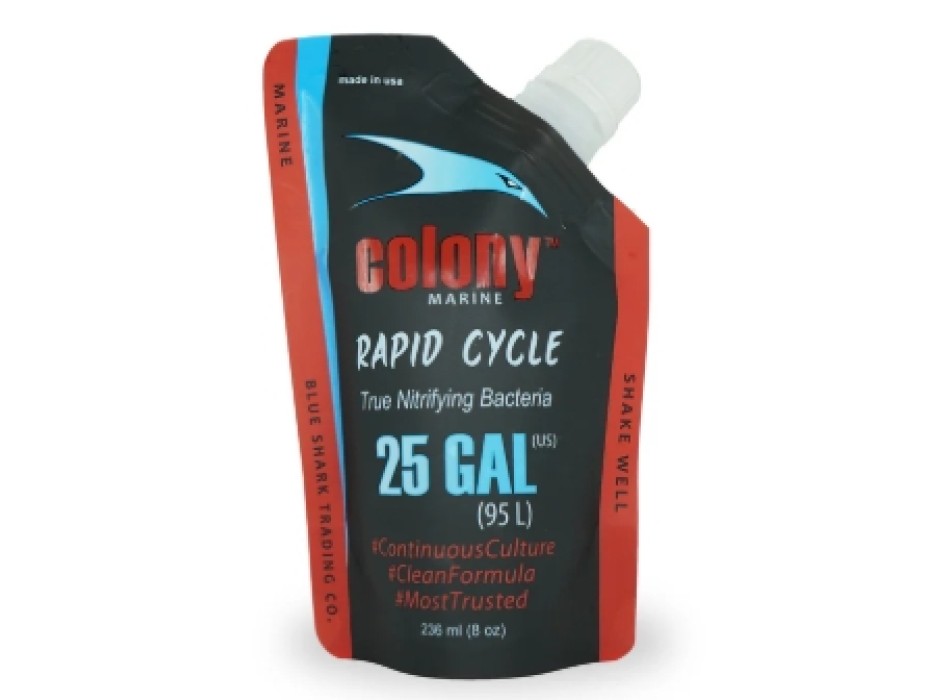 Blue Shark Colony Rapid Cycle 236 ml – Batteri Nitrificanti ad azione rapida per Acquario Marino