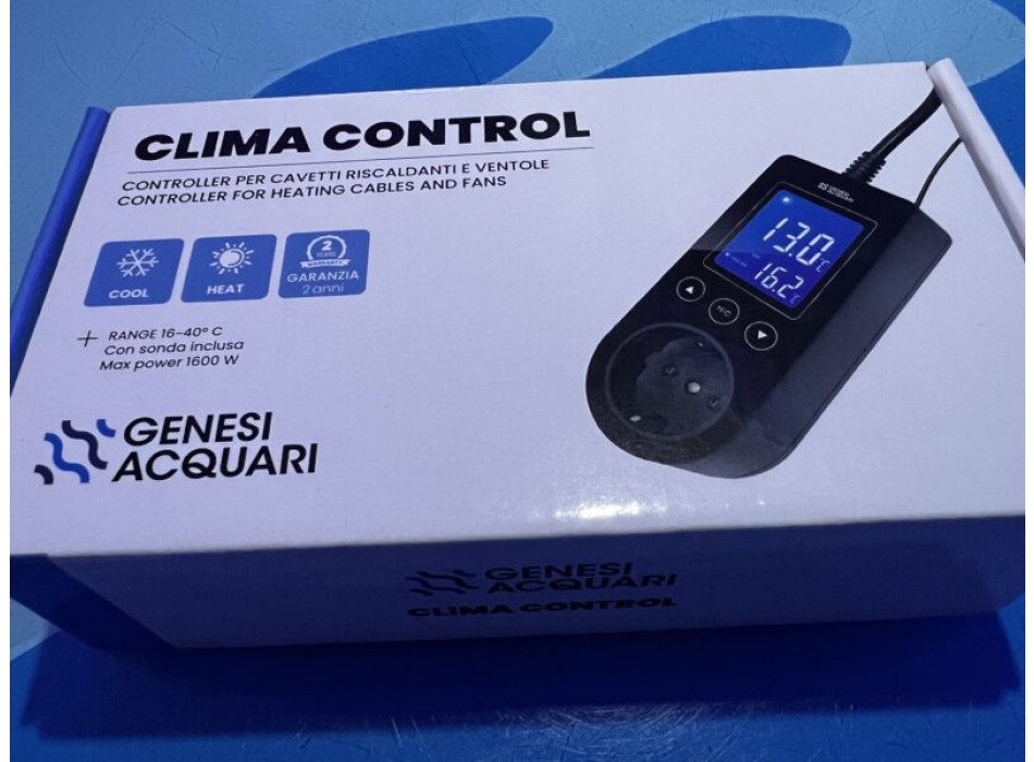CLIMA CONTROL - Termostato caldo/freddo per acquari e terrari