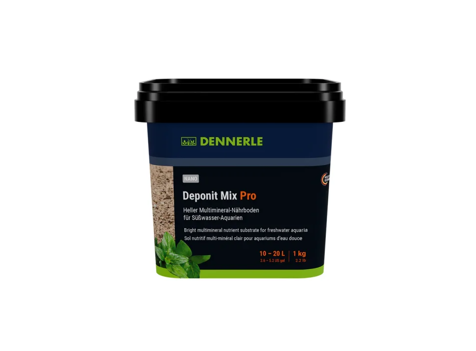 Dennerle Nano Deponit Mix Pro 1 KG - Materiale speciale per fondo di mini acquari. Miscela pronta per l'uso