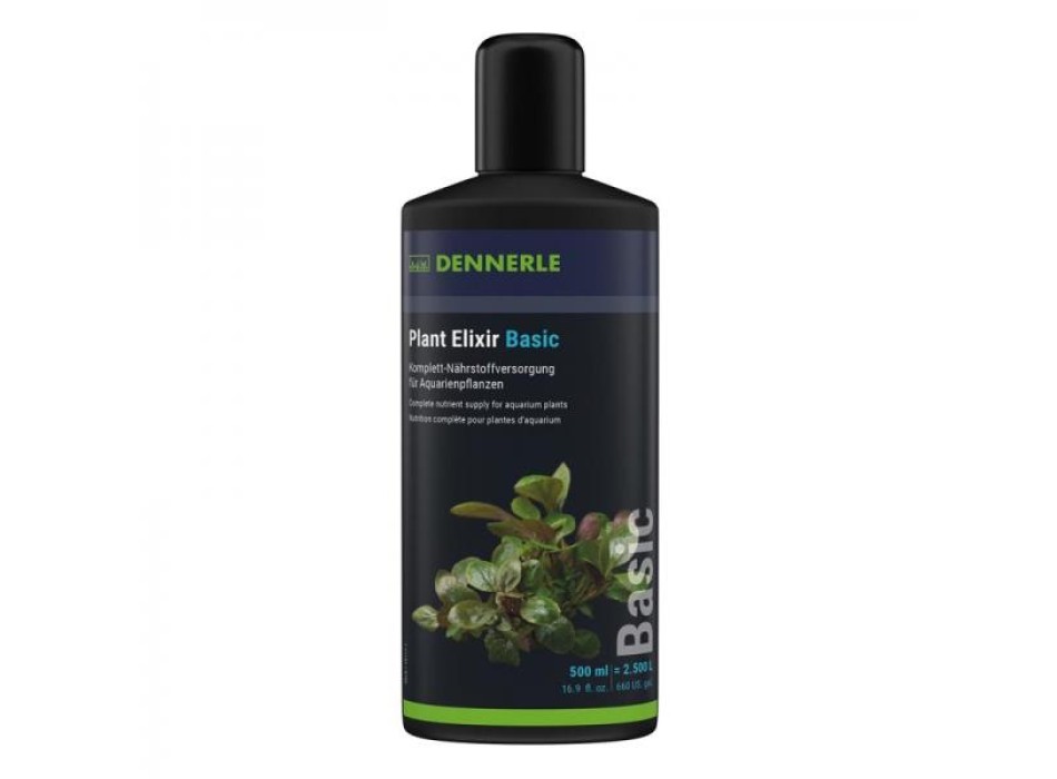 Dennerle Plant Elixir Basic 500ml - fertilizzante completo per piante acquatiche