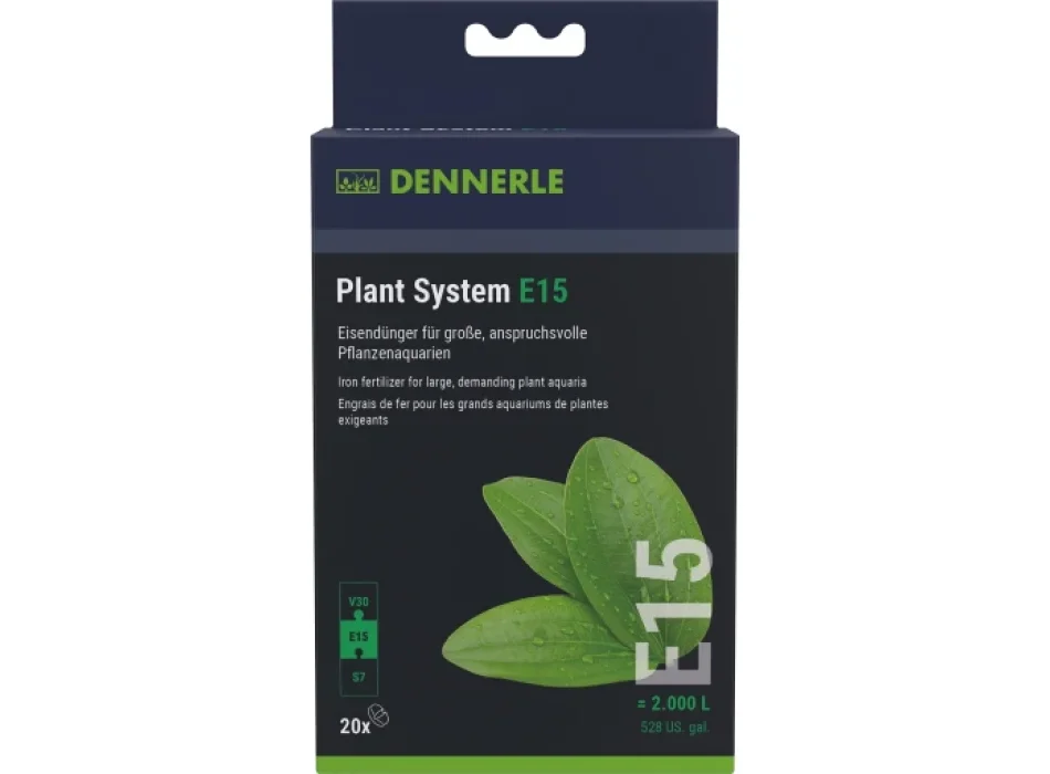 Dennerle Plant System E15 20 pz - compresse fertilizzanti a base di ferro