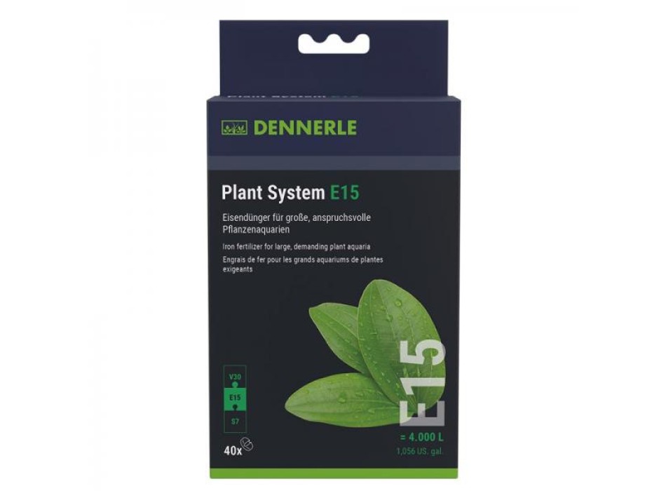 Dennerle Plant System E15 40pz - compresse fertilizzanti a base di ferro