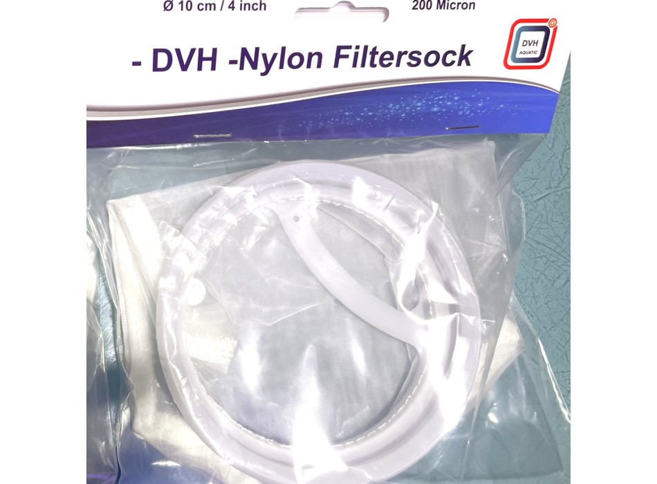 DHV Calza filtrante da 200 micron 10 cm diametro