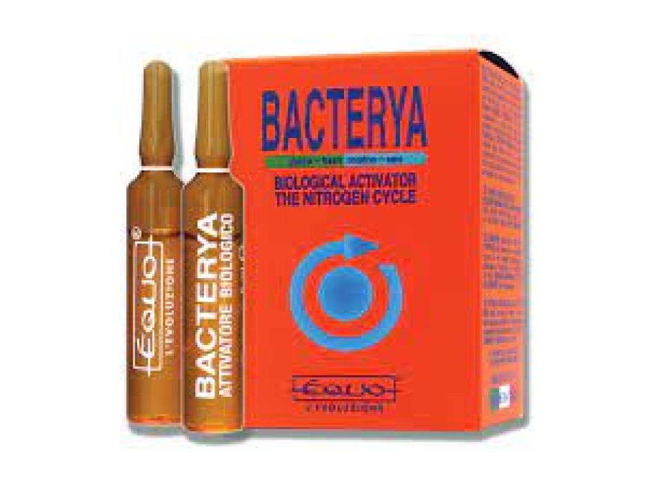 EQUO - BACTERYA 12 FIALE - BATTERI  PER ACQUA DOLCE E MARINA - ATTIVATORE BIOLOGICO