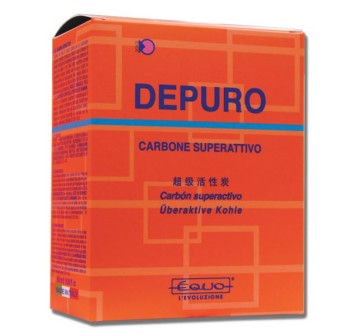 EQUO - DEPURO CARBONE SUPER ATTIVO IN SCATOLA PROMO + 300 ML ->  800 ML