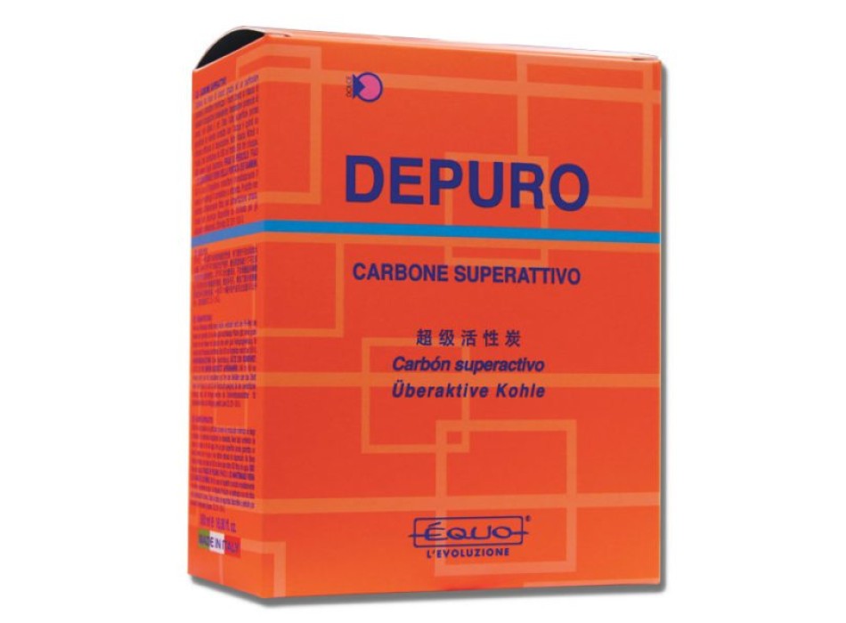 EQUO - DEPURO CARBONE SUPER ATTIVO IN SCATOLA PROMO + 300 ML ->  800 ML