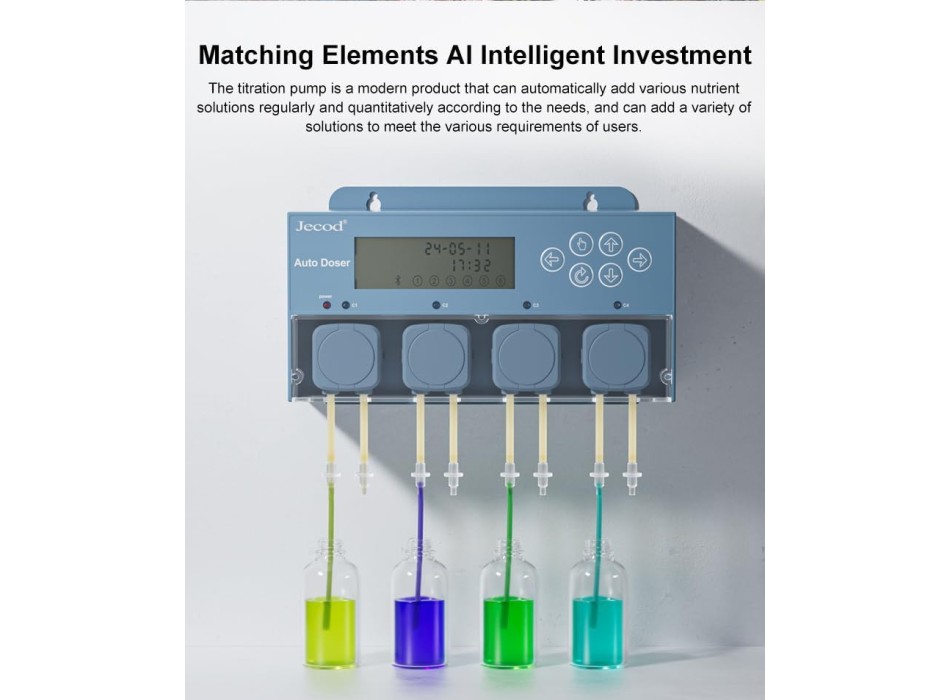 Jebao Doser Doser 5.4 - pompa dosometrica 4 canali Bluetooth con controllo tramite App