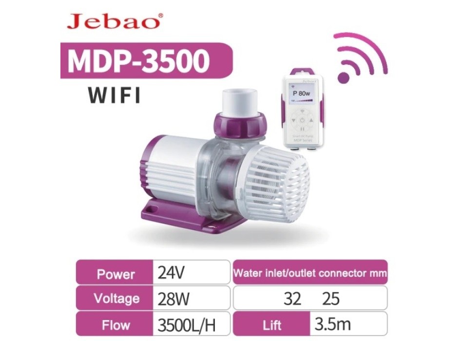Jebao MDP 3500 Smart DC Pump Wi-fi Pompa risalita 3500l/h
