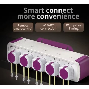 Jebao Smart WiFi Doser Pump MD-4.5  - Pompa dosometrica 5 canali Bluetooth e WI-FI con controllo tramite App