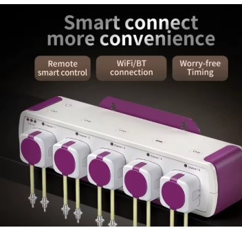 Jebao Smart WiFi Doser Pump MD-4.5  - Pompa dosometrica 5 canali Bluetooth e WI-FI con controllo tramite App