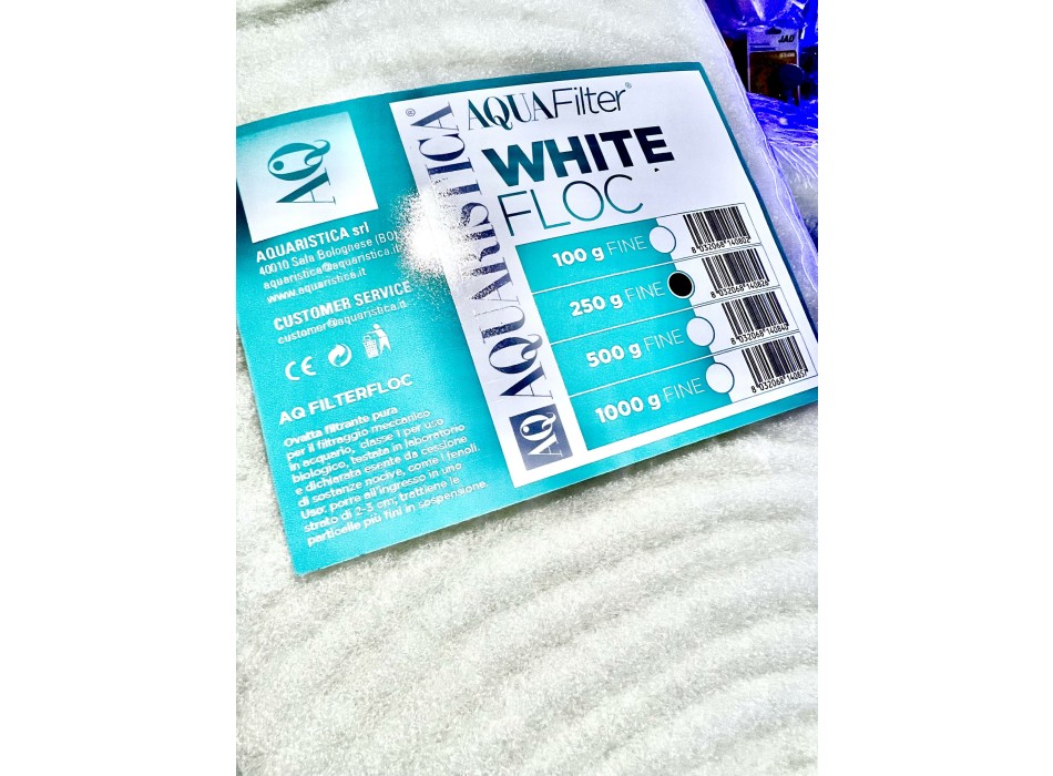 Lana filtrante Aquaristica White Floc 100 g