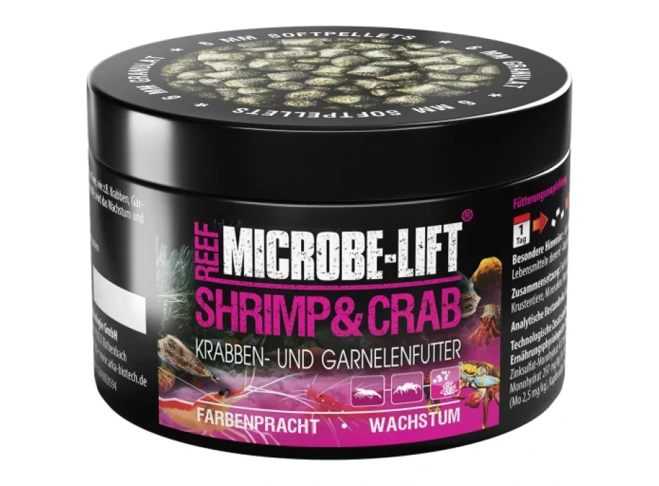 MICROBE-LIFT - Shrimp & Crab - 150ml - Mangime per gamberi, granchi e crostacei in generale 150 ml