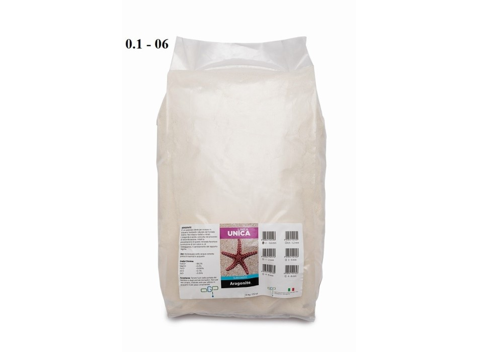 Sabbia Aragonite 0,1 - 0,6mm   10Kg