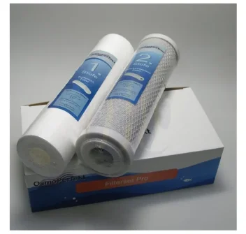 Set pre filtri 10" carbone + sedimenti per impianto ad osmosi inversa