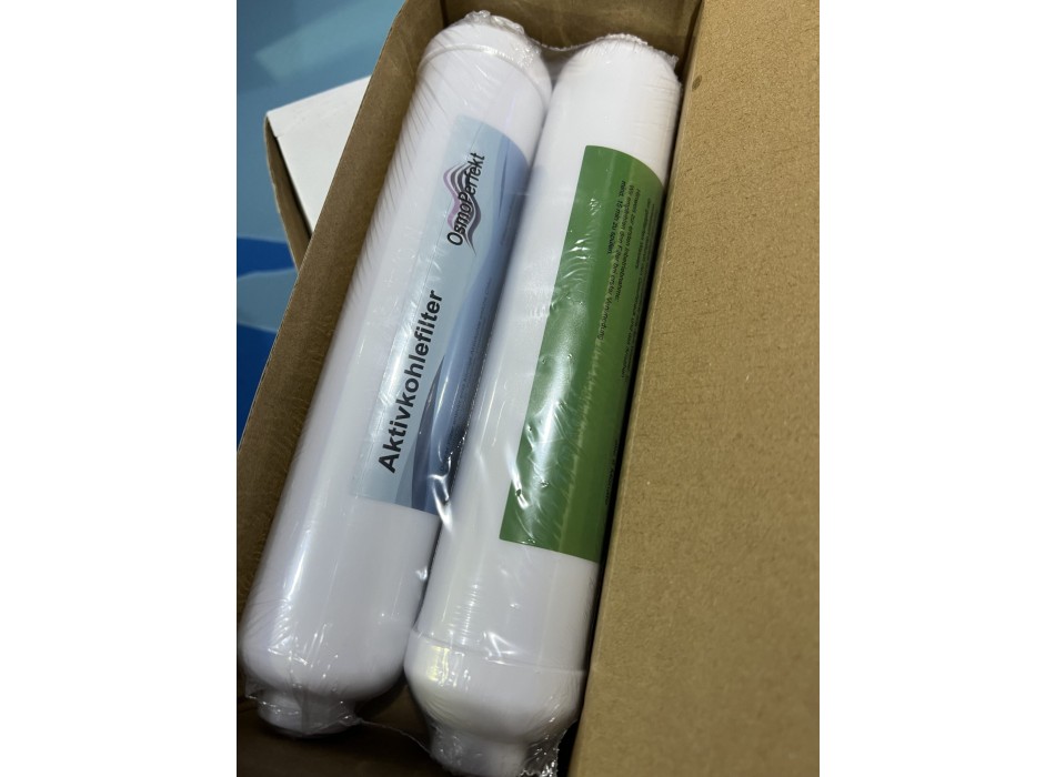 Set pre filtri 5" carbone + sedimenti per impianto ad osmosi inversa