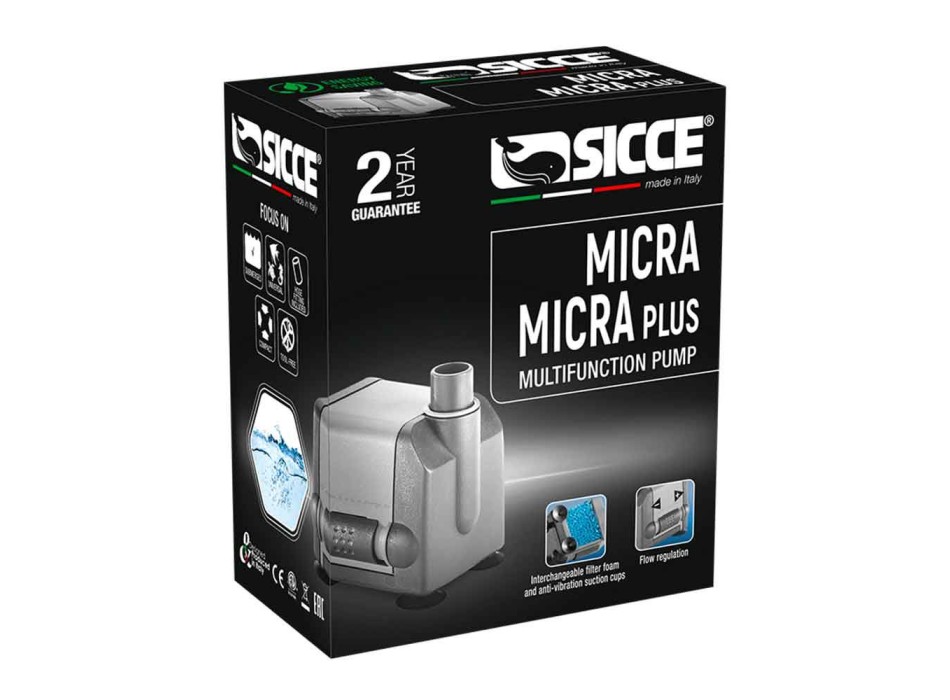 Sicce Micra Plus Pompa regolabile fino a 600l/h 