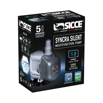 Sicce Pompa Syncra Silent 1.0 pompa di ricircolo interna/esterna regolabile 950L/h