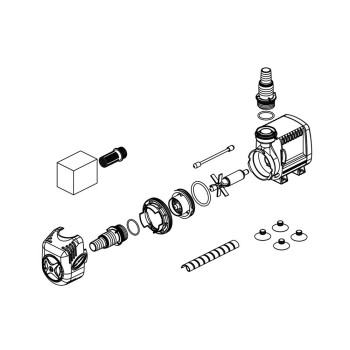 Sicce Pompa Syncra Silent 1.0 pompa di ricircolo interna/esterna regolabile 950L/h