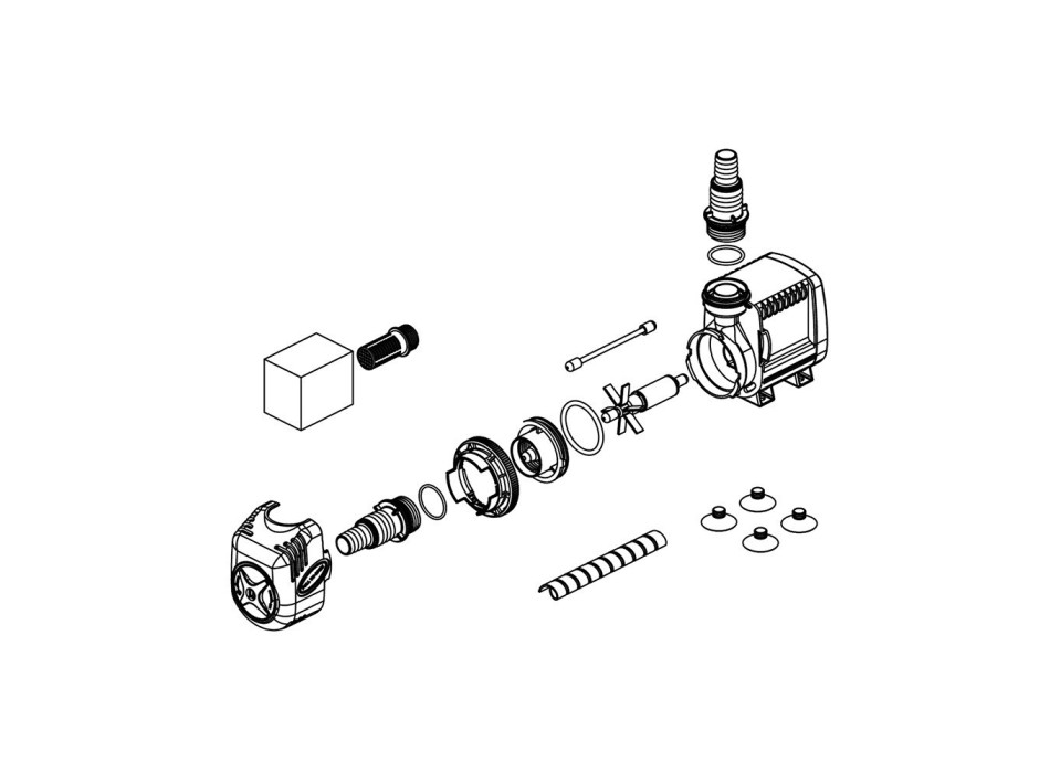 Sicce Pompa Syncra Silent 1.0 pompa di ricircolo interna/esterna regolabile 950L/h