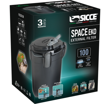 Sicce Space Eko + 100 Filtro Esterno per acquari e tartarughiere