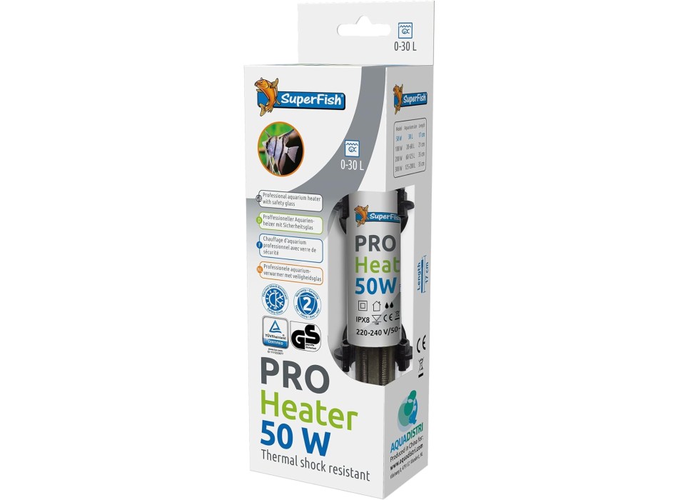 SuperFish Pro Heater 50 - Termoriscaldatore professionale da 50 W