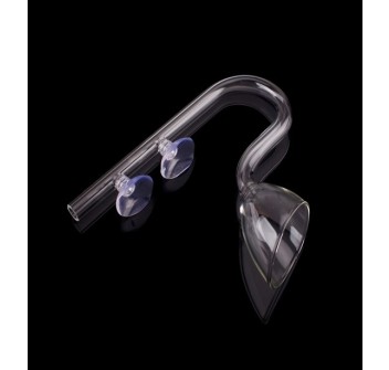 Tubo in vetro da 12/16  per carico acqua con becco a calice