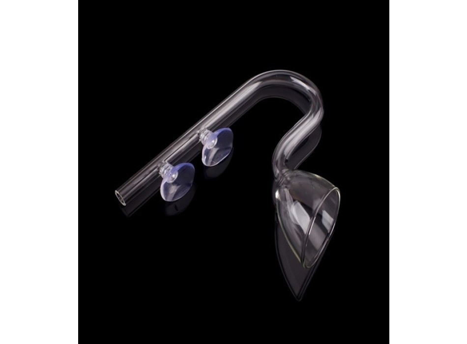 Tubo in vetro da 12/16  per carico acqua con becco a calice